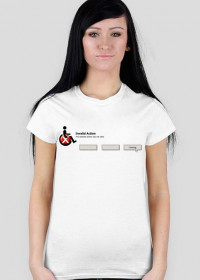 Koszulka damska dla informatyczki - Invalid Action