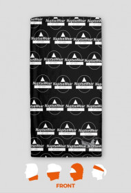 NuptseWear- komin koloru czarnego z logo NuptseWear