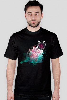 Koszulka męska Galaktyczny Kot