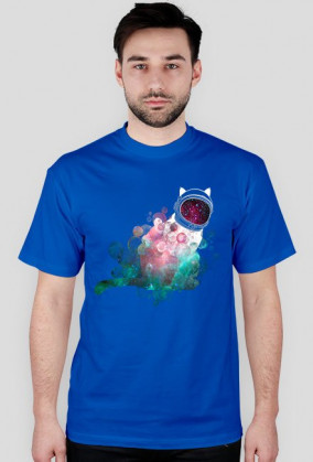 Koszulka męska Galaktyczny Kot