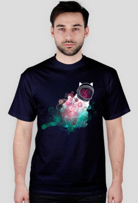 Koszulka męska Galaktyczny Kot