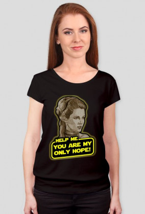 Koszulka Damska - HELP ME, YOU ARE MY ONLY HOPE! - Star Wars