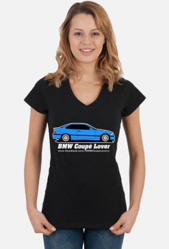 Estoril E36 - BMW Coupe Lover (bluzka damska v-neck) jasna grafika
