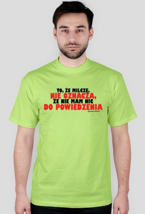 T-shirt Męski Nie oznacza