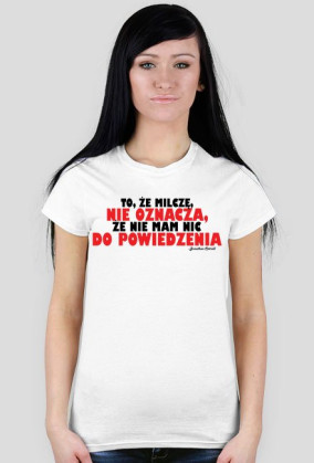 T-shirt Damski Nie oznacza