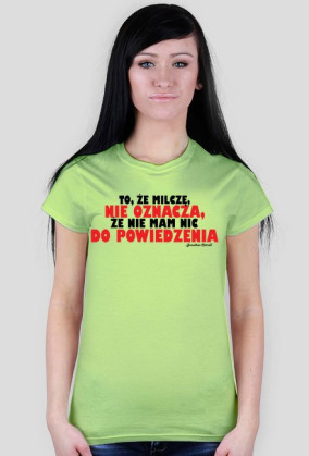 T-shirt Damski Nie oznacza