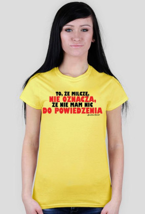 T-shirt Damski Nie oznacza