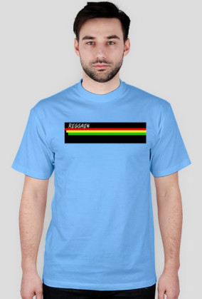 Koszulka z napisem Reagge