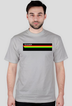 Koszulka z napisem Reagge