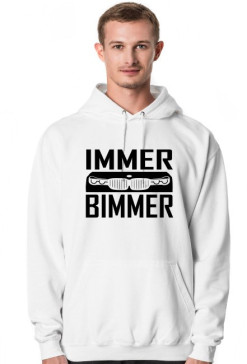 Immer Bimmer (bluza męska kapturowa) ciemna grafika