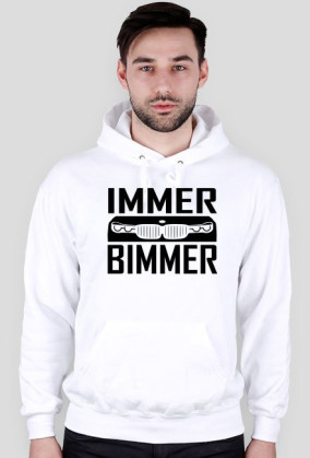 Immer Bimmer (bluza męska kapturowa) ciemna grafika