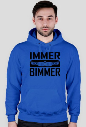 Immer Bimmer (bluza męska kapturowa) ciemna grafika