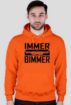 Immer Bimmer (bluza męska kapturowa) ciemna grafika