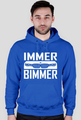 Immer Bimmer (bluza męska kapturowa) jasna grafika