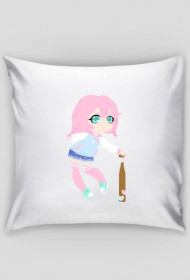 Chibi girl with a baseball bat