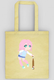 Chibi girl with a baseball bat