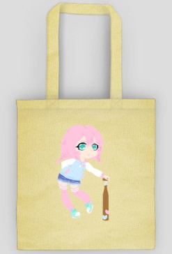 Chibi girl with a baseball bat