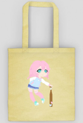 Chibi girl with a baseball bat