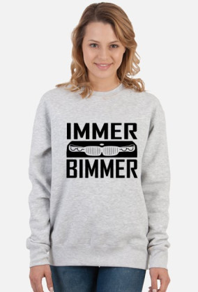Immer Bimmer (bluza damska klasyczna) ciemna grafika