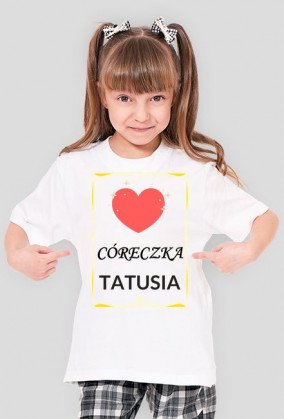 koszulka dziewczęca - córeczka tatusia