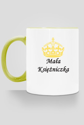 kubek, kolorowe ucho - mała księżniczka