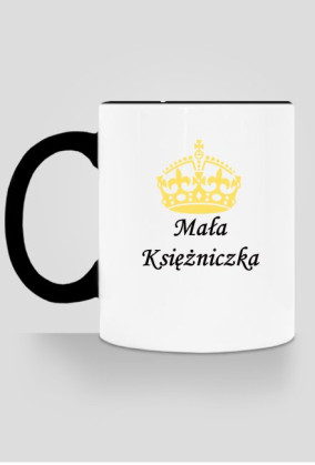 kubek, kolorowe ucho - mała księżniczka