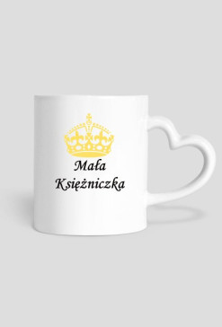 kubek, serduszko - mała księżniczka