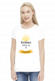 t-shirt damski - królowe rodzą się w lutym