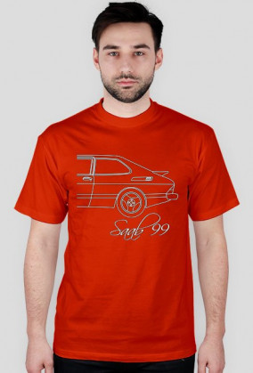 Saab 99 oldschool koszulka męska