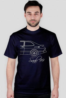 Saab 99 oldschool koszulka męska