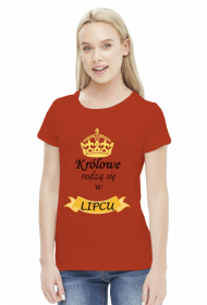 t-shirt damski - królowe rodzą się w lipcu