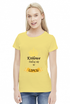 t-shirt damski - królowe rodzą się w lipcu