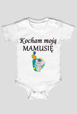 body dziecięce - kocham moją mamusię, balonik