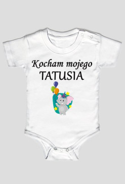body dziecięce - kocham mojego tatusia, balonik