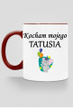 kubek, kolorowe ucho - kocham mojego tatusia, balonik