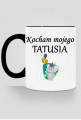 kubek, kolorowe ucho - kocham mojego tatusia, balonik