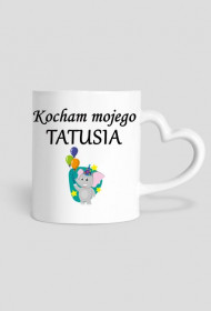 kubek, serduszko - kocham mojego tatusia, balonik