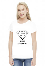 t-shirt damski - super kursantka