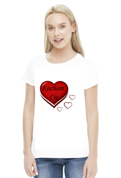 t-shirt damski - kocham Cię