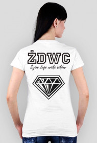 Koszulka Damska white DIMOND VINYL - różne kolory