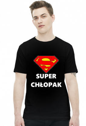 t-shirt męski - super chłopak 2