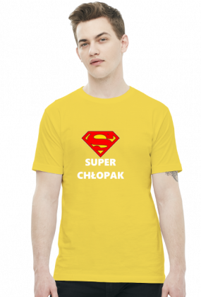 t-shirt męski - super chłopak 2