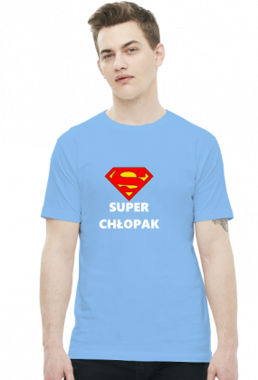 t-shirt męski - super chłopak 2