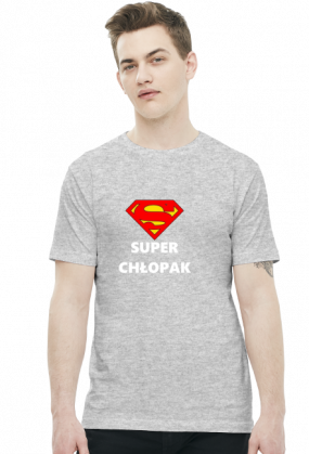 t-shirt męski - super chłopak 2