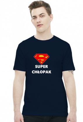 t-shirt męski - super chłopak 2