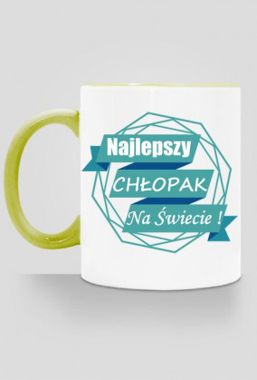 kubek, kolorowe ucho - najlepszy chłopak na świecie