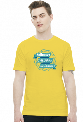 t-shirt męski - najlepszy chłopak na świecie