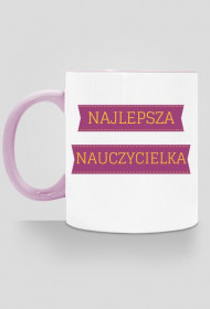 kubek, kolorowe ucho - najlepsza nauczycielka