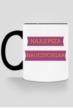 kubek, kolorowe ucho - najlepsza nauczycielka