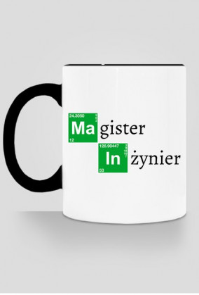 Kubek Magister Inzynier prezent na obrone